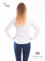Biela dámska košeľa Slim Fit VS-DK1728