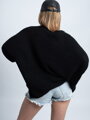 Dámsky oversize COCO BLACK sveter 