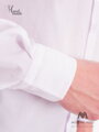 Biela klasická matná košeľa  v SLIM FIT strihu - VS-PK-1713