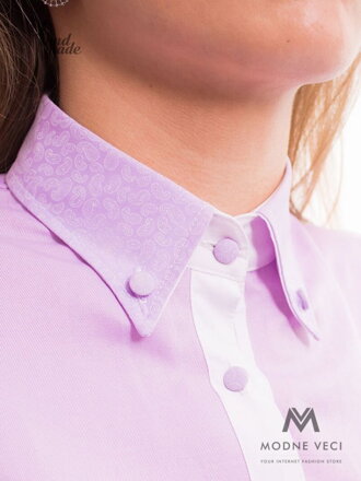 Svetlo fialová dámska košeľa Slim-Fit VS-DK1607
