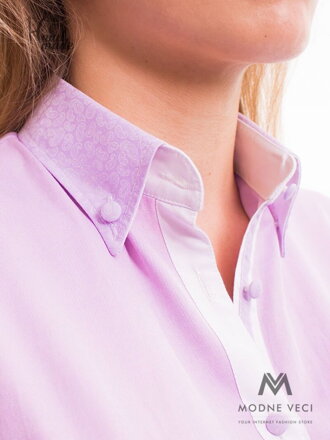 Svetlo fialová dámska košeľa Slim-Fit VS-DK1607