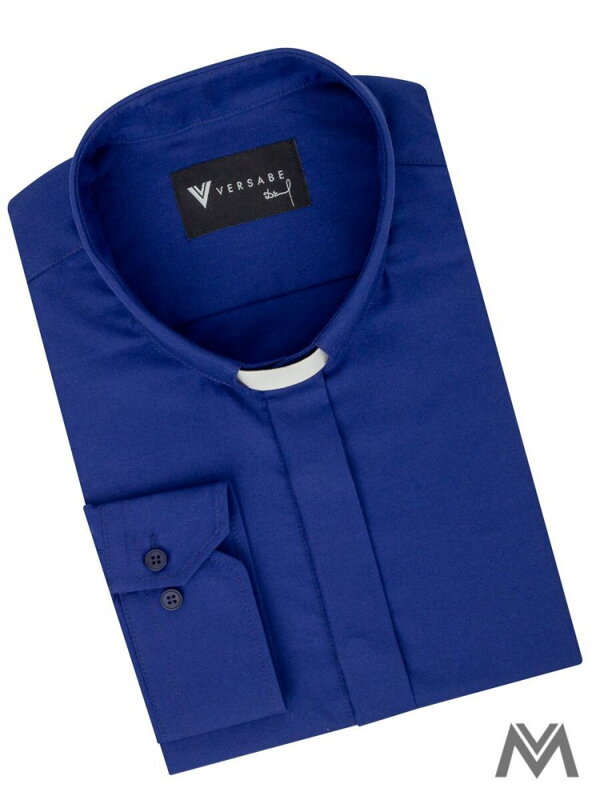 Kňazská košeľa VS-PK-1901K kráľovsky-modrá